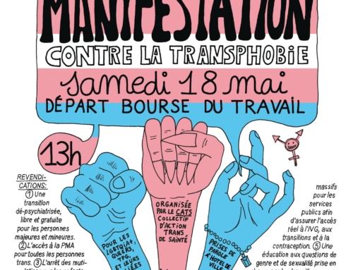 Manifestation contre la transphobie