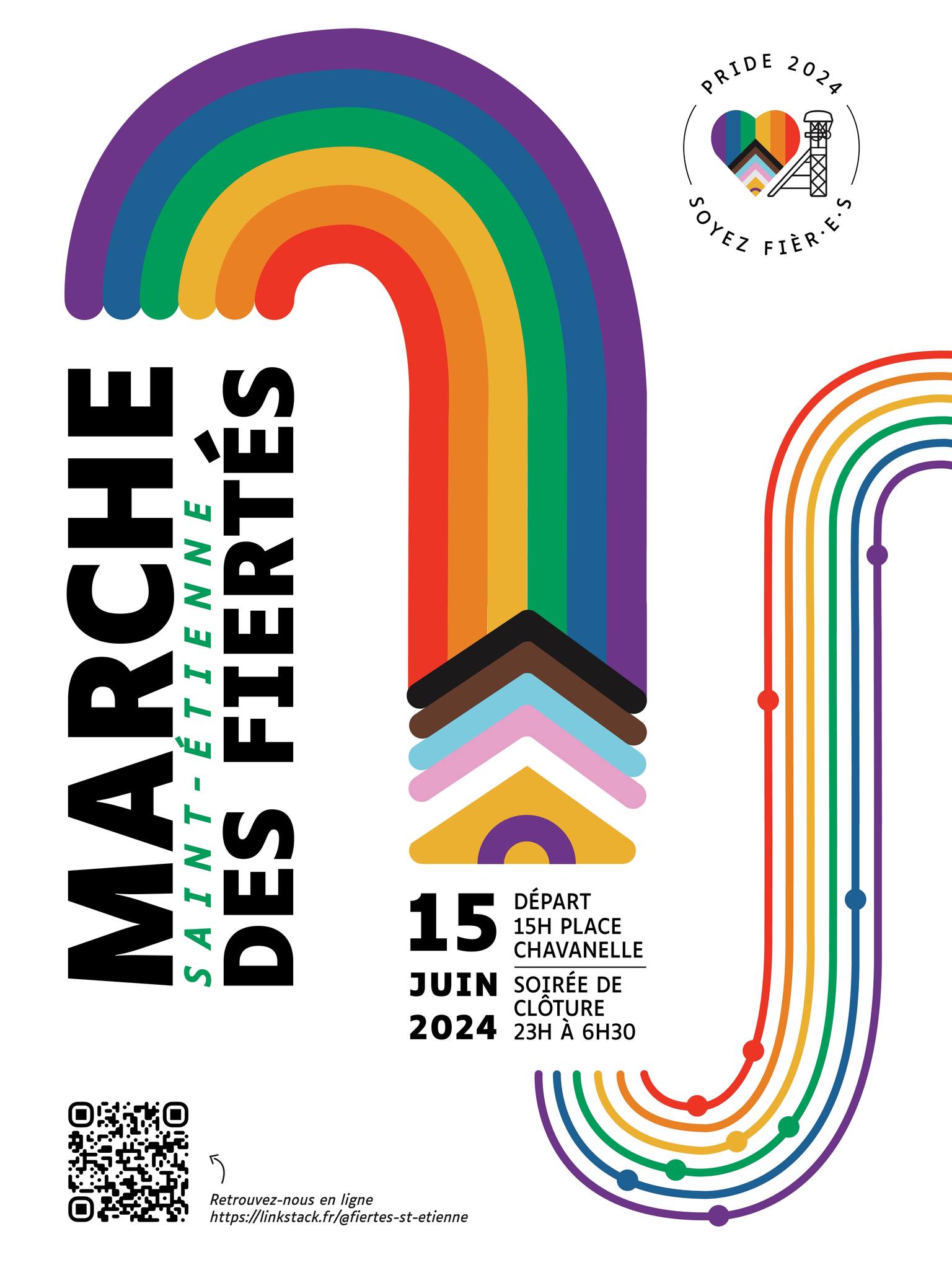 Marche des fiertés 2024 à Saint-Étienne