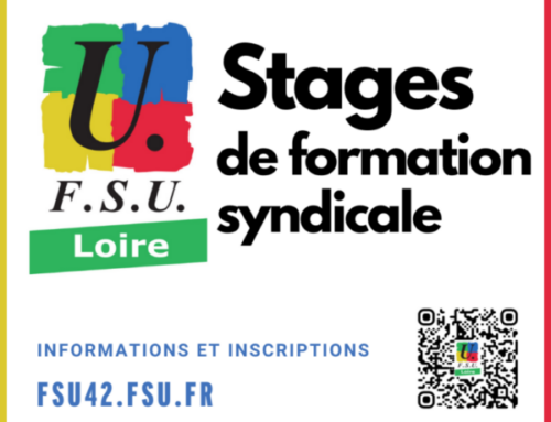 Stages de formation syndicale 2024-2025