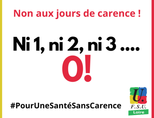 Non aux jours de carence !