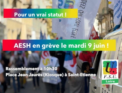 AESH : en grève le 9 juin !